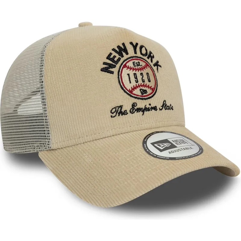 gorra-trucker-beige-9forty-a-frame-cord-graphic-fra-new-york-stater-og-lande-fra-new-era