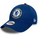 bla-buet-snapback-kasket-til-dreng-9forty-core-fra-chelsea-football-club-premier-league-fra-new-era