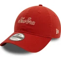 new-era-9twenty-heritage-script-justerbar-orange-buet-kasket