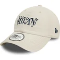 beige-justerbar-buet-kasket-9twenty-scribble-fra-ac-milan-serie-a-fra-new-era