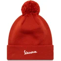 gorro-orange-med-kvast-seasonal-cuff-fra-vespa-piaggio-af-new-era