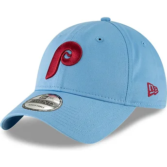 Lyseblå justerbar 9TWENTY Core Classic kasket fra Philadelphia Phillies MLB af New Era