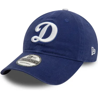 Justerbar blå krummet kasket 9TWENTY Core Classic fra Los Angeles Dodgers MLB fra New Era