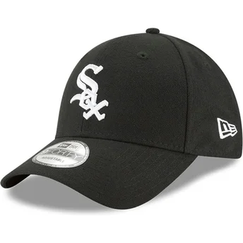 Justerbar sort krummet kasket til drenge 9FORTY The League fra Chicago White Sox MLB af New Era