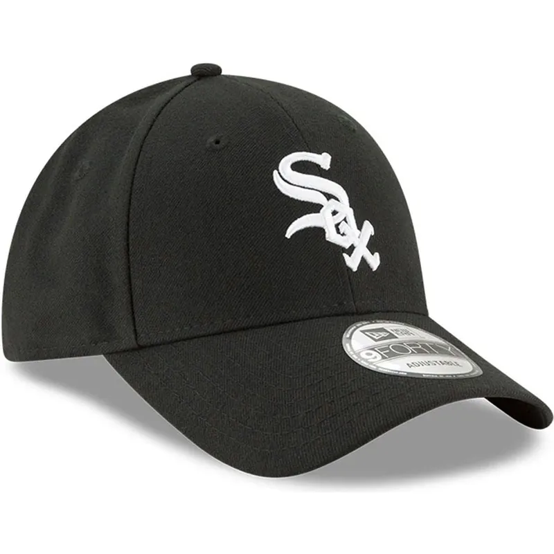 justerbar-sort-buet-kasket-til-born-9forty-the-league-fra-chicago-white-sox-mlb-fra-new-era