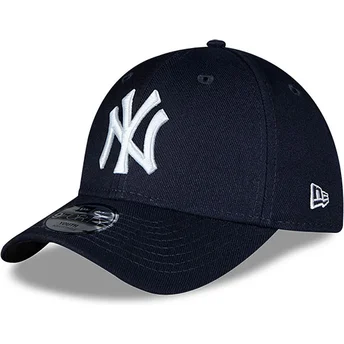 Justerbar marineblå bøjet kasket til drenge 9FORTY The League fra New York Yankees MLB af New Era