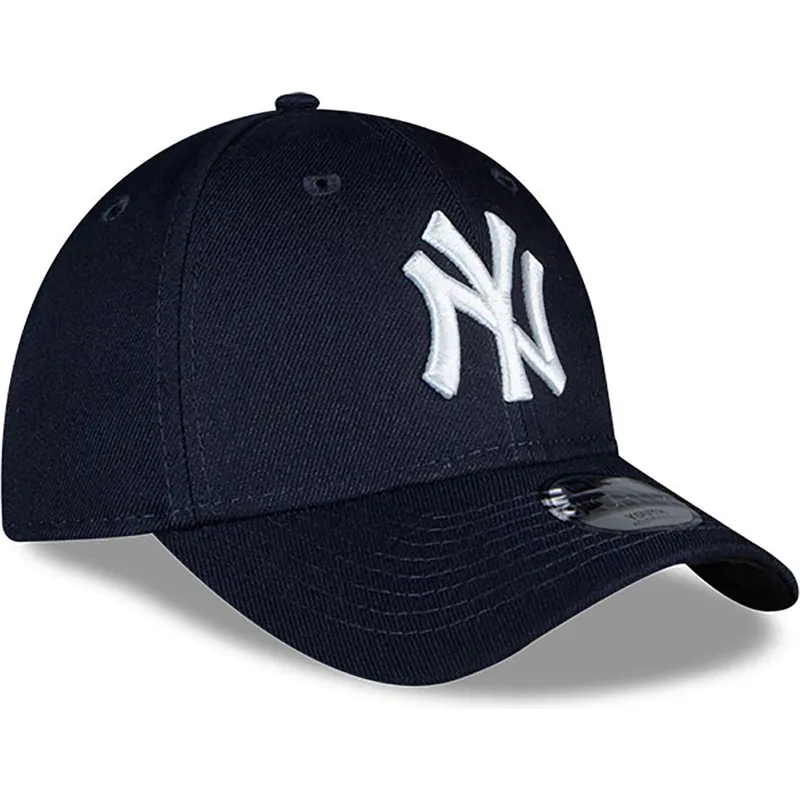 justerbar-marinebla-buet-kasket-til-dreng-9forty-the-league-fra-new-york-yankees-mlb-fra-new-era