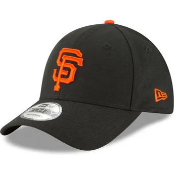 Justerbar sort kurvet kasket til dreng 9FORTY The League fra San Francisco Giants MLB af New Era