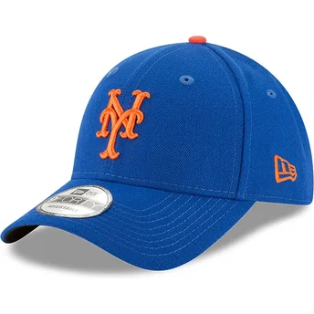 Justerbar blå krummet kasket til dreng 9FORTY The League fra New York Mets MLB af New Era