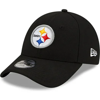 Justerbar sort krum kasket til drenge 9FORTY The League fra Pittsburgh Steelers NFL af New Era