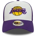 new-era-los-angeles-lakers-nba-a-frame-team-colour-hvid-og-violet-trucker-cap
