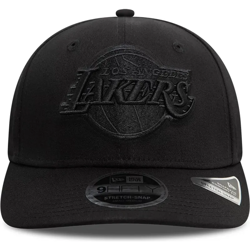 sort-buet-snapback-kasket-9fifty-stretch-snap-fra-los-angeles-lakers-nba-fra-new-era