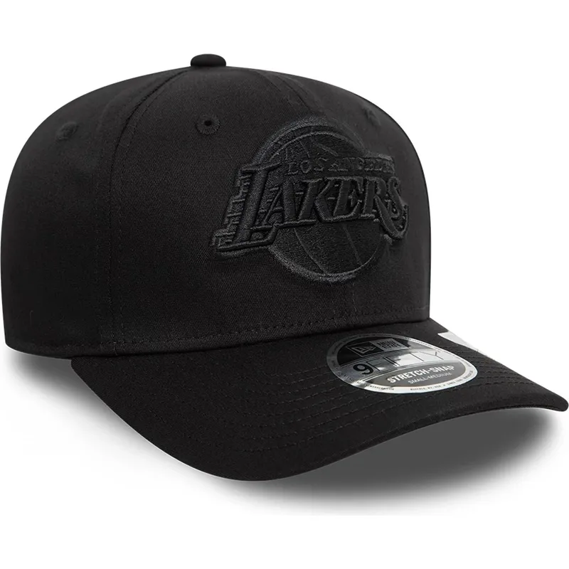 sort-buet-snapback-kasket-9fifty-stretch-snap-fra-los-angeles-lakers-nba-fra-new-era
