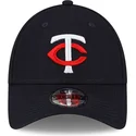 justerbar-marinebla-kurvet-kasket-9forty-the-league-fra-minnesota-twins-mlb-fra-new-era