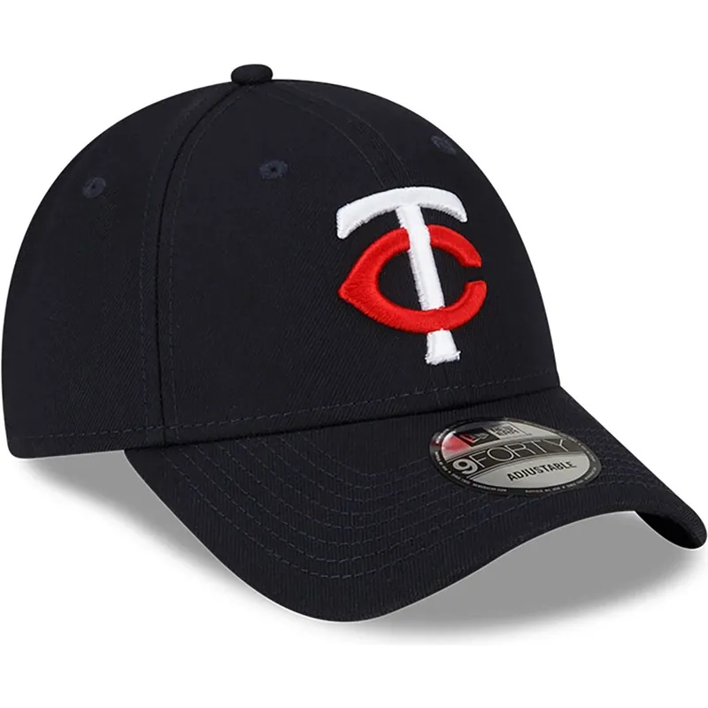 justerbar-marinebla-kurvet-kasket-9forty-the-league-fra-minnesota-twins-mlb-fra-new-era