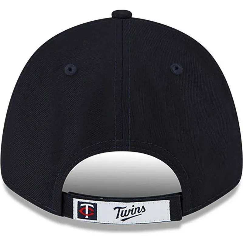 justerbar-marinebla-kurvet-kasket-9forty-the-league-fra-minnesota-twins-mlb-fra-new-era