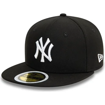 Sort justerbar flad kasket til drenge 59FIFTY fra New York Yankees MLB af New Era