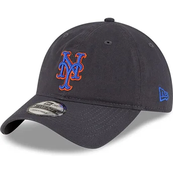 Justerbar grå 9TWENTY Core Classic kasket fra New York Mets MLB af New Era