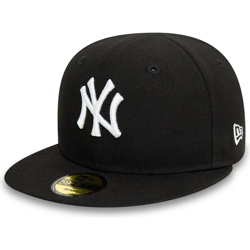 flad-sort-fitted-kasket-til-dreng-59fifty-my-first-fra-new-york-yankees-mlb-fra-new-era