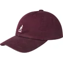 kangol-justerbar-bordeaux-buet-kasket-i-vasket-baseball-stil