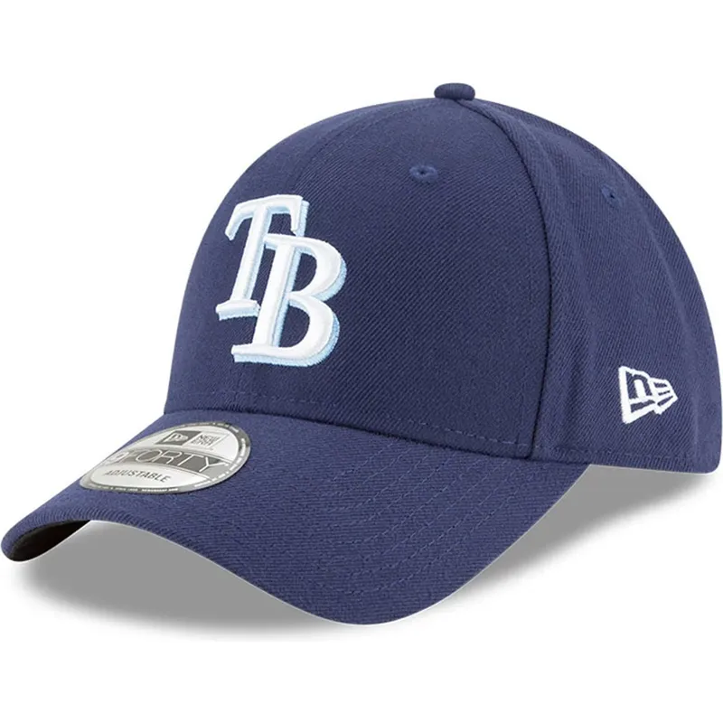 justerbar-marinebla-kurvet-kasket-9forty-the-league-fra-tampa-bay-rays-mlb-fra-new-era