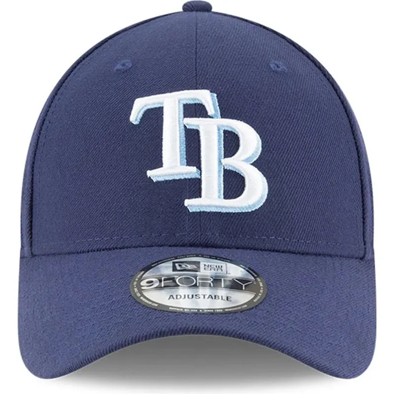 justerbar-marinebla-kurvet-kasket-9forty-the-league-fra-tampa-bay-rays-mlb-fra-new-era