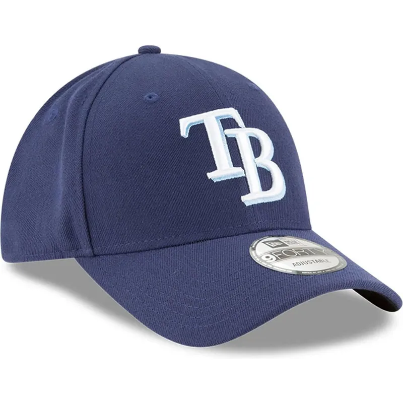 justerbar-marinebla-kurvet-kasket-9forty-the-league-fra-tampa-bay-rays-mlb-fra-new-era