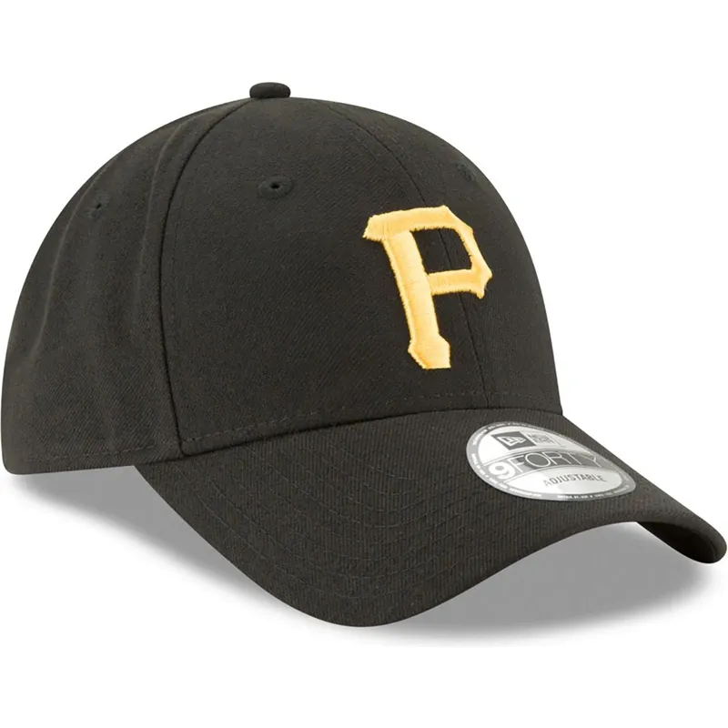 sort-justerbar-curved-kasket-9forty-the-league-fra-pittsburgh-pirates-mlb-fra-new-era