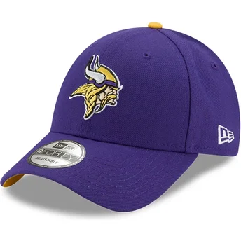 New Era buet skygge 9FORTY The League Minnesota Vikings NFL lilla justerbar kasket