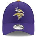 justerbar-violet-buet-kasket-9forty-the-league-fra-minnesota-vikings-nfl-fra-new-era