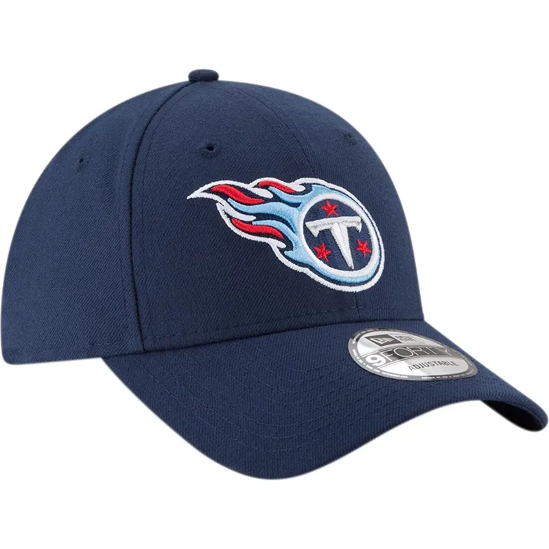 justerbar-marinebla-kurvet-kasket-9forty-the-league-fra-tennessee-titans-nfl-fra-new-era