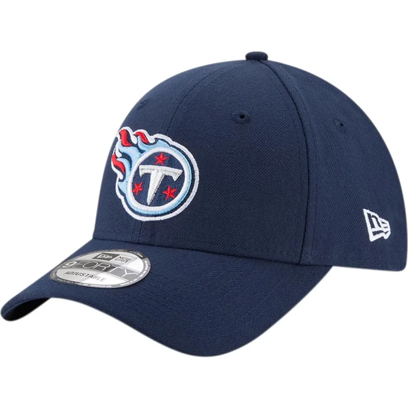 justerbar-marinebla-kurvet-kasket-9forty-the-league-fra-tennessee-titans-nfl-fra-new-era