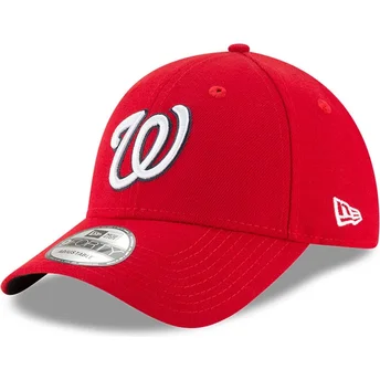 Kasketter buet rød justerbar rem 9FORTY The League fra Washington Nationals MLB af New Era