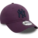 new-era-new-york-yankees-mlb-9twenty-league-essential-justerbar-lilla-buet-kasket-med-marineblat-logo