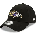 sort-justerbar-curved-kasket-9forty-the-league-fra-baltimore-ravens-nfl-fra-new-era