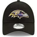 new-era-curved-brim-9forty-the-league-baltimore-ravens-nfl-black-adjustable-cap