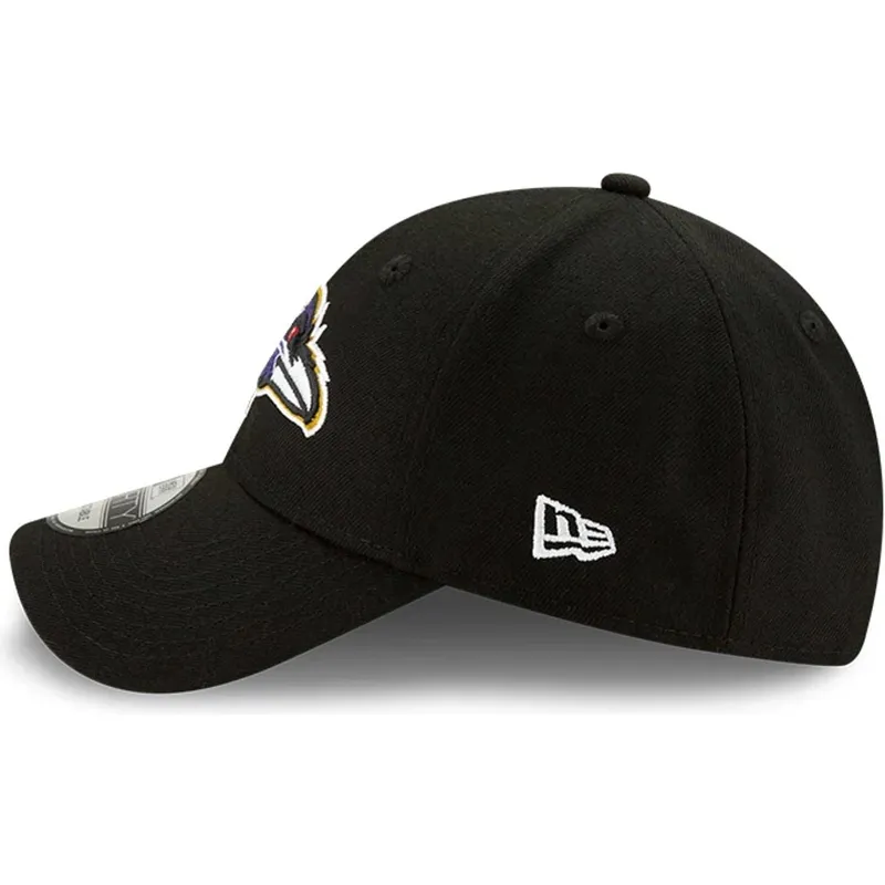 sort-justerbar-curved-kasket-9forty-the-league-fra-baltimore-ravens-nfl-fra-new-era
