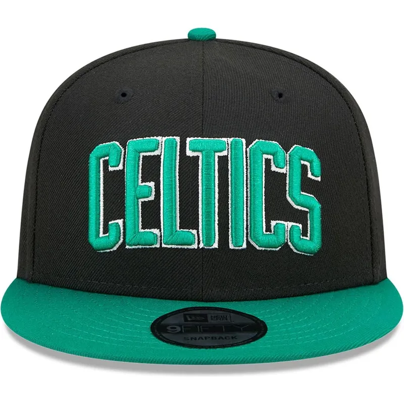 flad-sort-og-gron-snapback-kasket-9fifty-statement-fra-boston-celtics-nba-fra-new-era