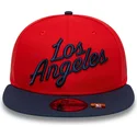rod-og-marinebla-flad-snapback-kasket-9fifty-statement-fra-los-angeles-clippers-nba-fra-new-era