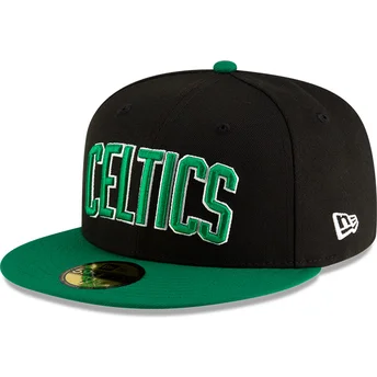 Sort og grøn justerbar 59FIFTY Statement flad kasket fra Boston Celtics NBA af New Era