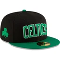 gorra-plana-negra-y-verde-ajustada-59fifty-statement-de-boston-celtics-nba-de-new-era