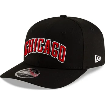 Sort krum snapback 9SEVENTY Statement Stretch Snap fra Chicago Bulls NBA fra New Era