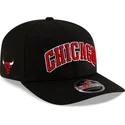 sort-buet-snapback-kasket-9seventy-statement-stretch-snap-fra-chicago-bulls-nba-fra-new-era