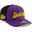 violet-og-sort-buet-kasket-snapback-9seventy-statement-stretch-snap-fra-los-angeles-lakers-nba-fra-new-era