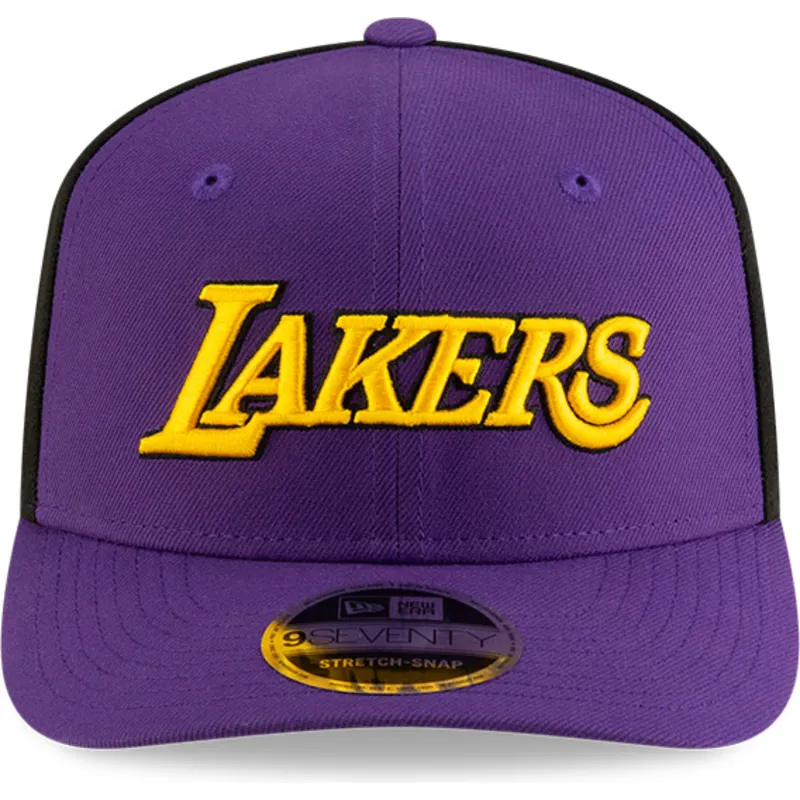 violet-og-sort-buet-kasket-snapback-9seventy-statement-stretch-snap-fra-los-angeles-lakers-nba-fra-new-era