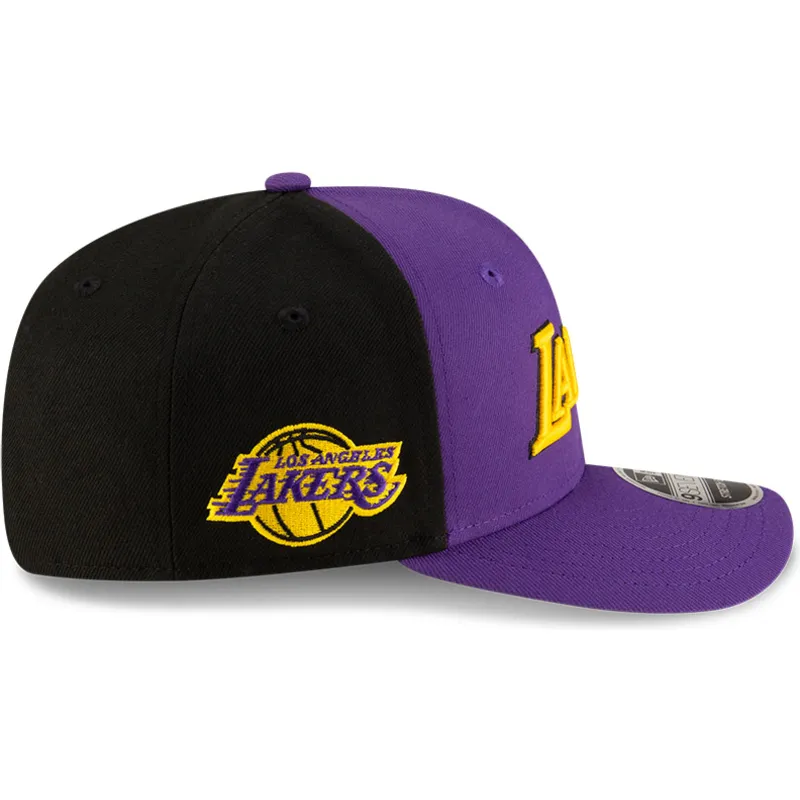 violet-og-sort-buet-kasket-snapback-9seventy-statement-stretch-snap-fra-los-angeles-lakers-nba-fra-new-era