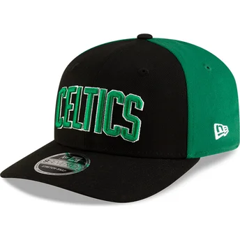 Sort og grøn buet snapback 9SEVENTY Statement Stretch Snap fra Boston Celtics NBA fra New Era