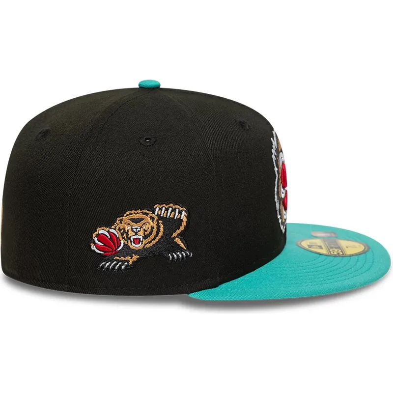 sort-og-gron-fitted-59fifty-classic-kasket-fra-memphis-grizzlies-nba-af-new-era