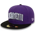 gorra-plana-violeta-y-negra-ajustada-59fifty-classic-de-sacramento-kings-nba-de-new-era