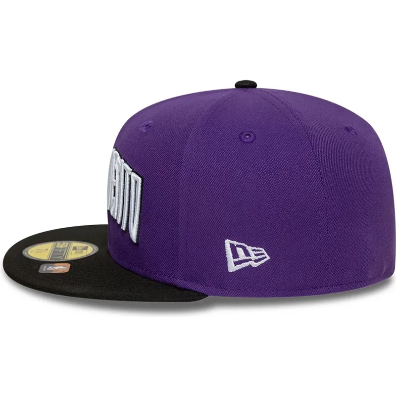 flad-violet-og-sort-fitted-kasket-59fifty-classic-fra-sacramento-kings-nba-fra-new-era